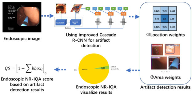 Endoscopic artifact detection architecture diagram